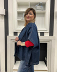 Gilet Kimono Simona in Jeans (3061)