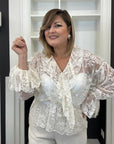 Blusa Virgy in pizzo
