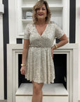 Abito Paris di paillettes