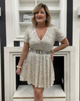Abito Paris di paillettes