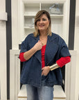 Gilet Kimono Simona in Jeans (3061)