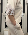 Tuta Dolly Modal con pizzo (406-206)