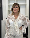 Blusa Virgy in pizzo