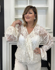 Blusa Virgy in pizzo