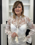 Blusa Valina in pizzo