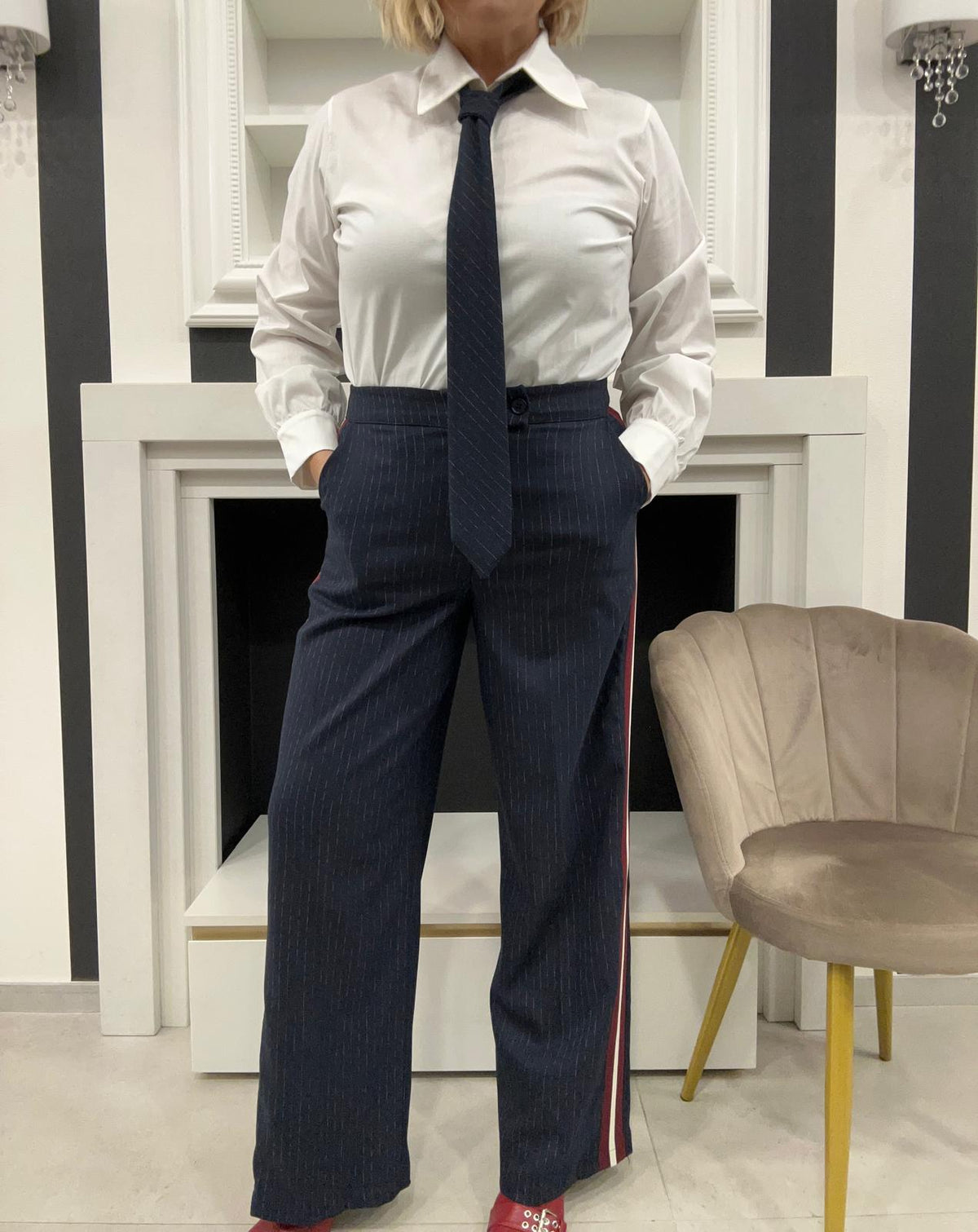 Pantalone Gessato Logan